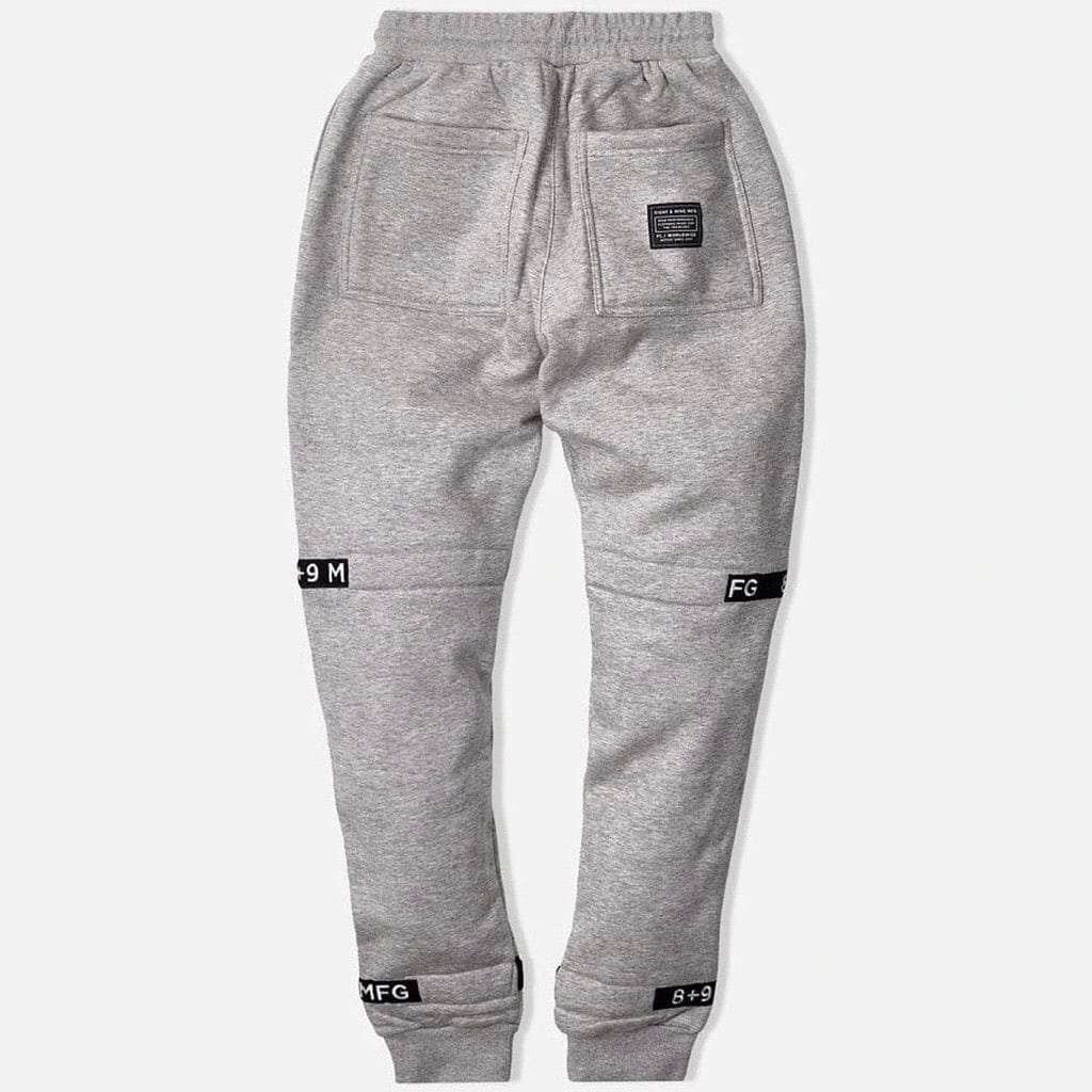 8&9 Strapped Up Fleece Sweatpants (Grey) PSTRFLGRY - Image 3
