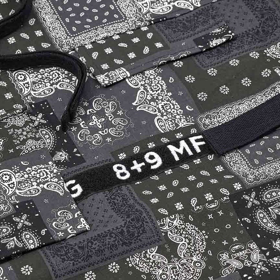 8&9 Strapped Up Paisley Jacket (Black/White) - JKSTRPBLK - Image 2