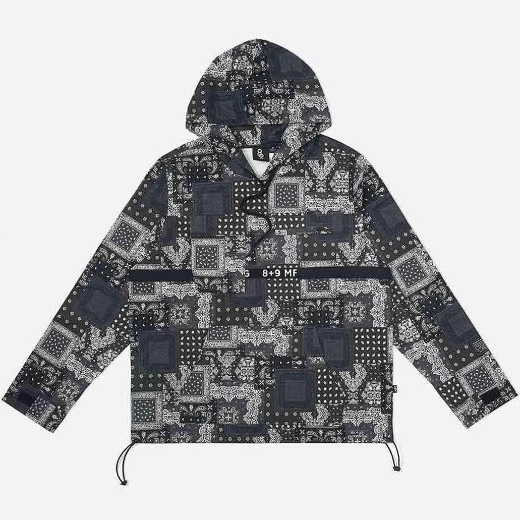 8&9 Strapped Up Paisley Jacket (Black/White) - JKSTRPBLK - Image 4