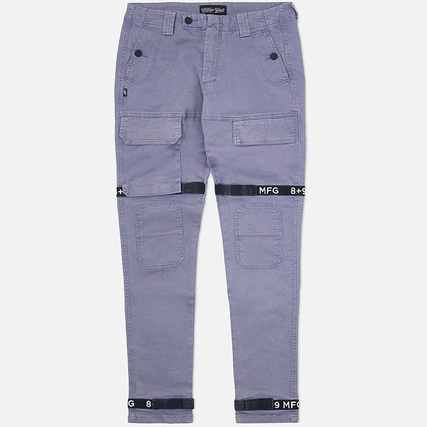 8&9 Strapped Up Vintage Washed Utility Pants (Vintage Blue) PSVTGBLU - Image 4
