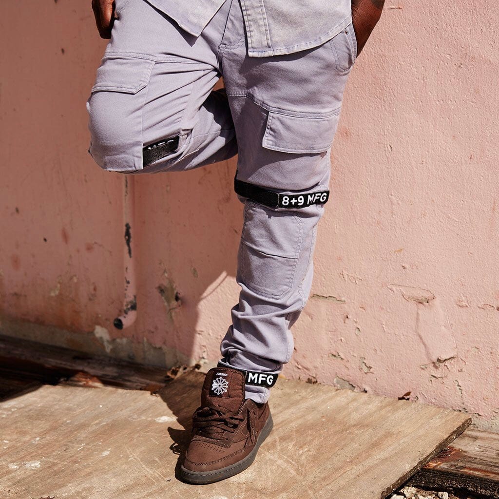 8&9 Strapped Up Vintage Washed Utility Pants (Vintage Blue) PSVTGBLU - Image 5