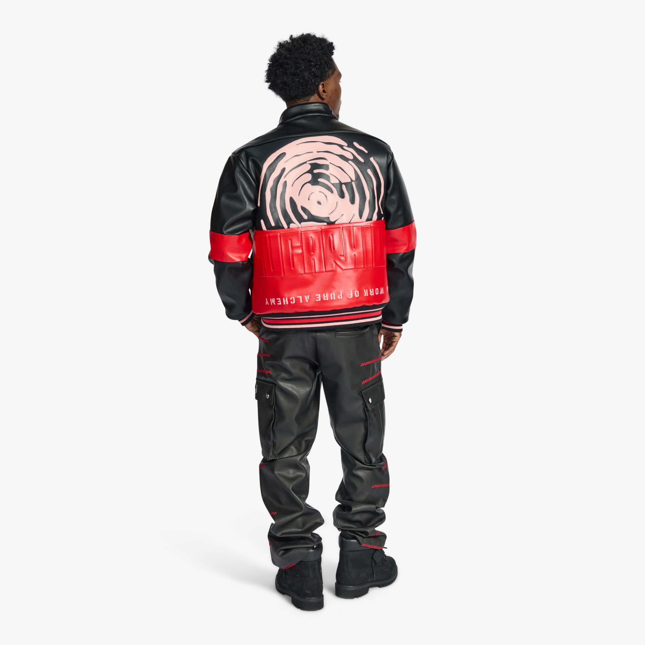 "Alchemy" Racer Jacket (black/red) - Image 8