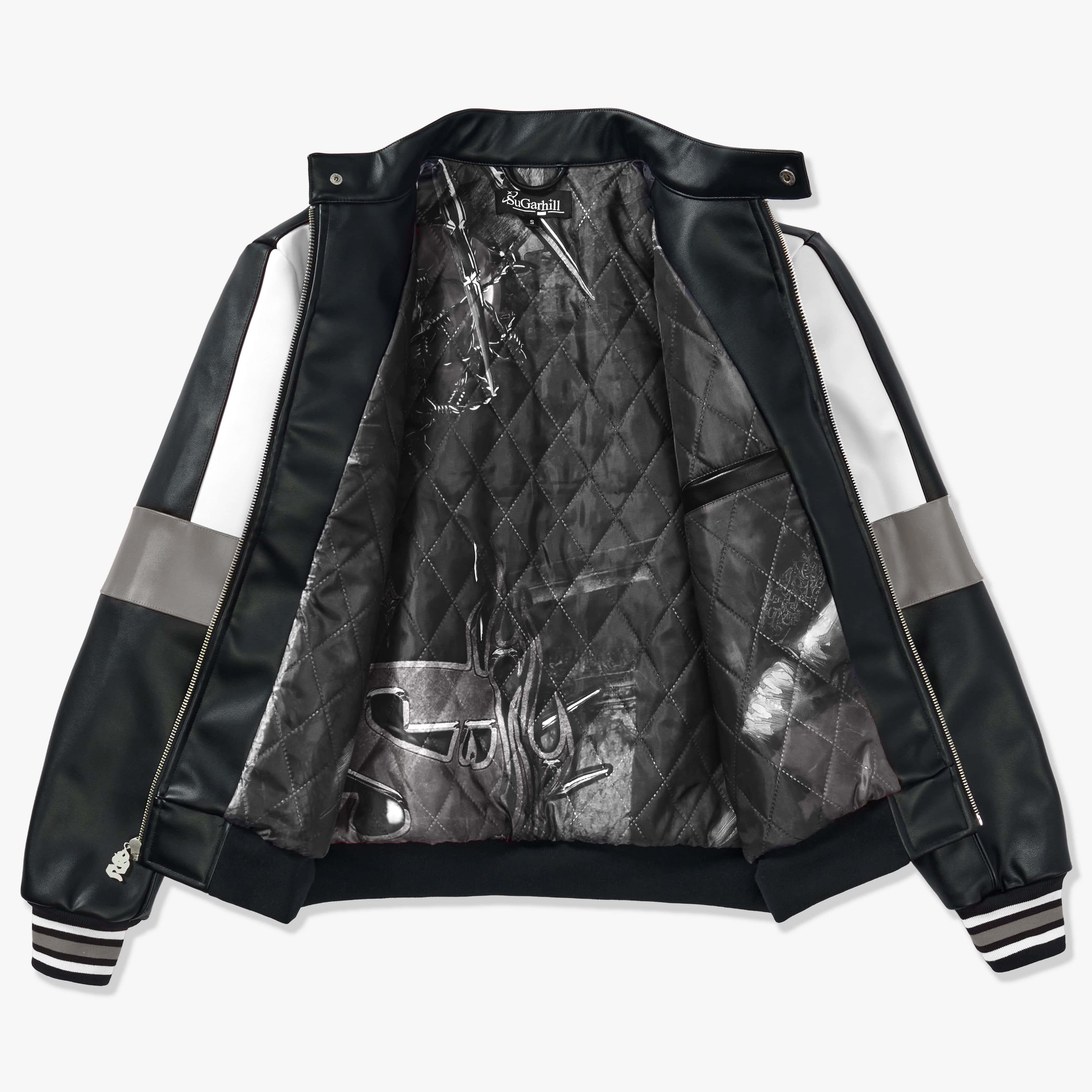 "Alchemy" Racer Jacket (black/white) - Image 3