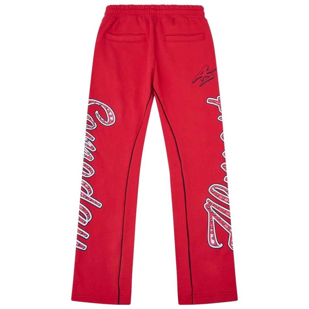 Almost Someday Also Athletics Flare Bottoms (Red) AS-H25-055 - Image 2