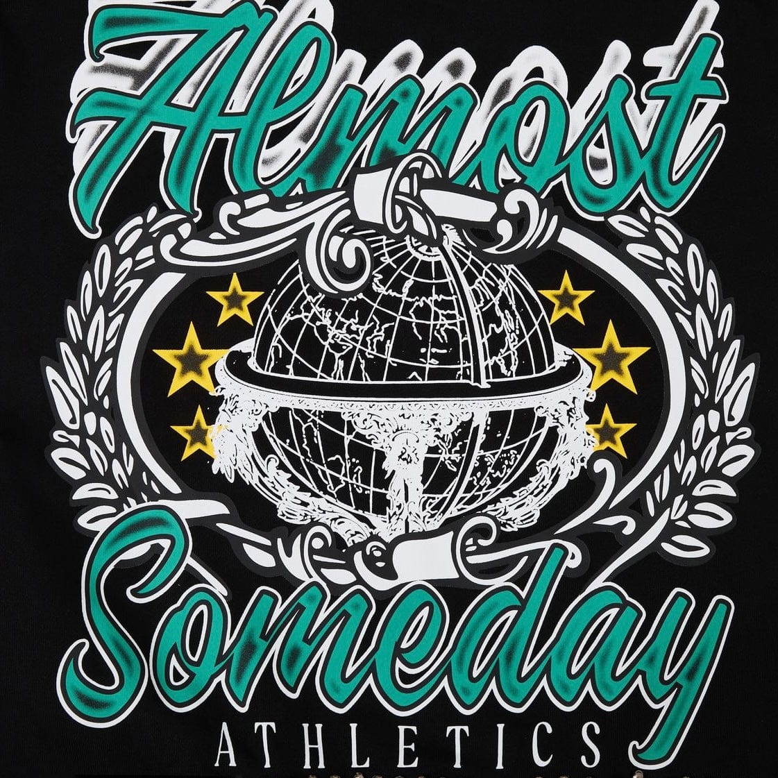 Almost Someday Also Athletics Hoodie (Black) AS-H011 - Image 12