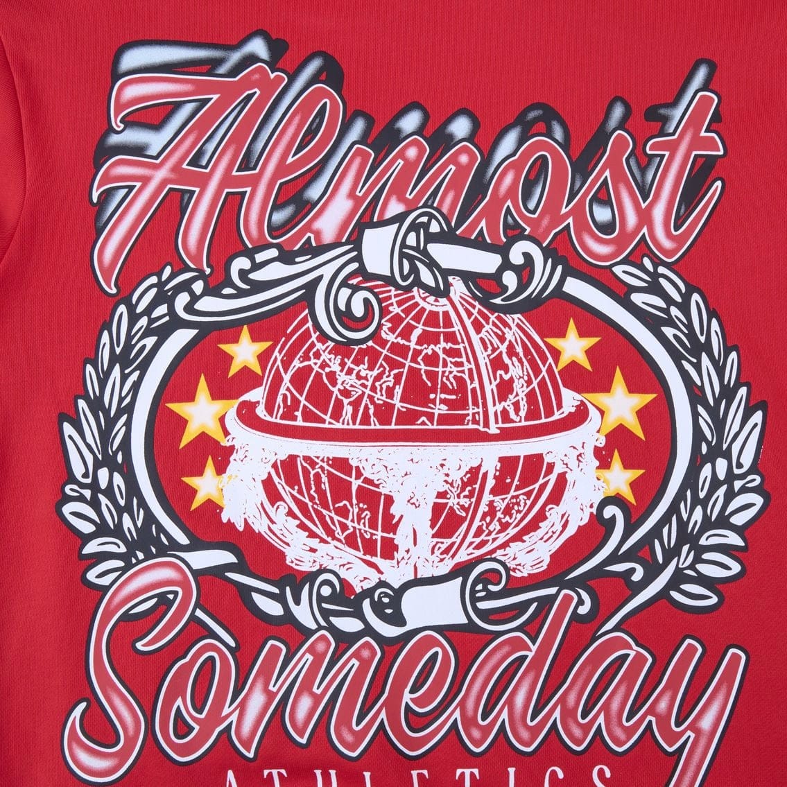 Almost Someday Also Athletics Hoodie (Red) AS-H25-012 - Image 12