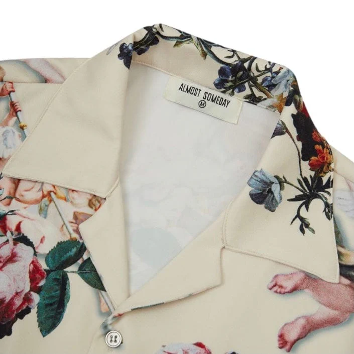Almost Someday Angels Button Up Shirt (Cream) C10-4 - Image 4