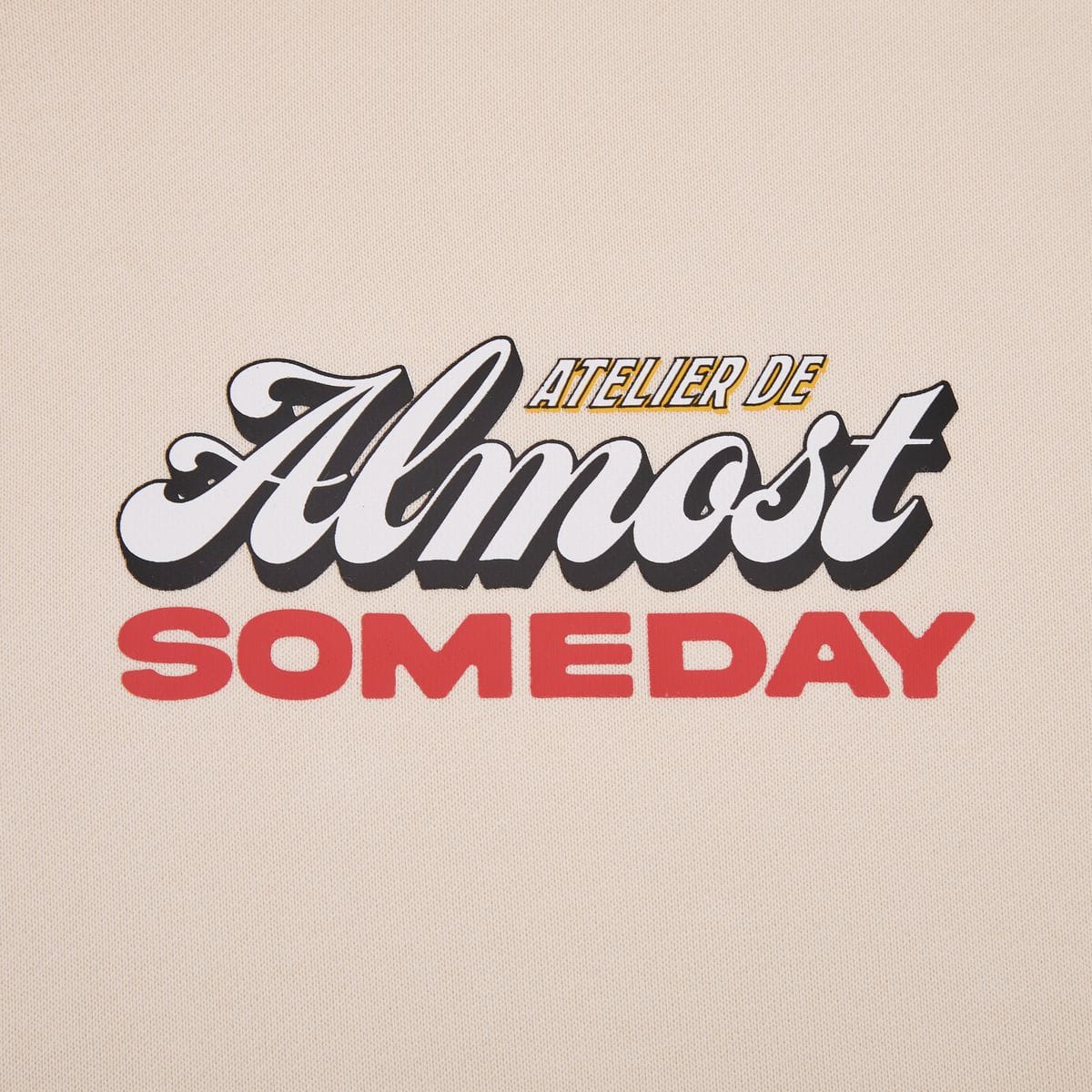 Almost Someday Atelier Hoodie (Cream) AS-H25-020 - Image 4