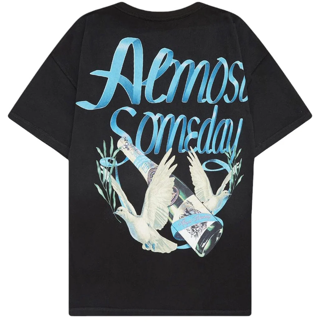Almost Someday Champagne Tee (Black) AS-F24-TS-CHM - Image 2