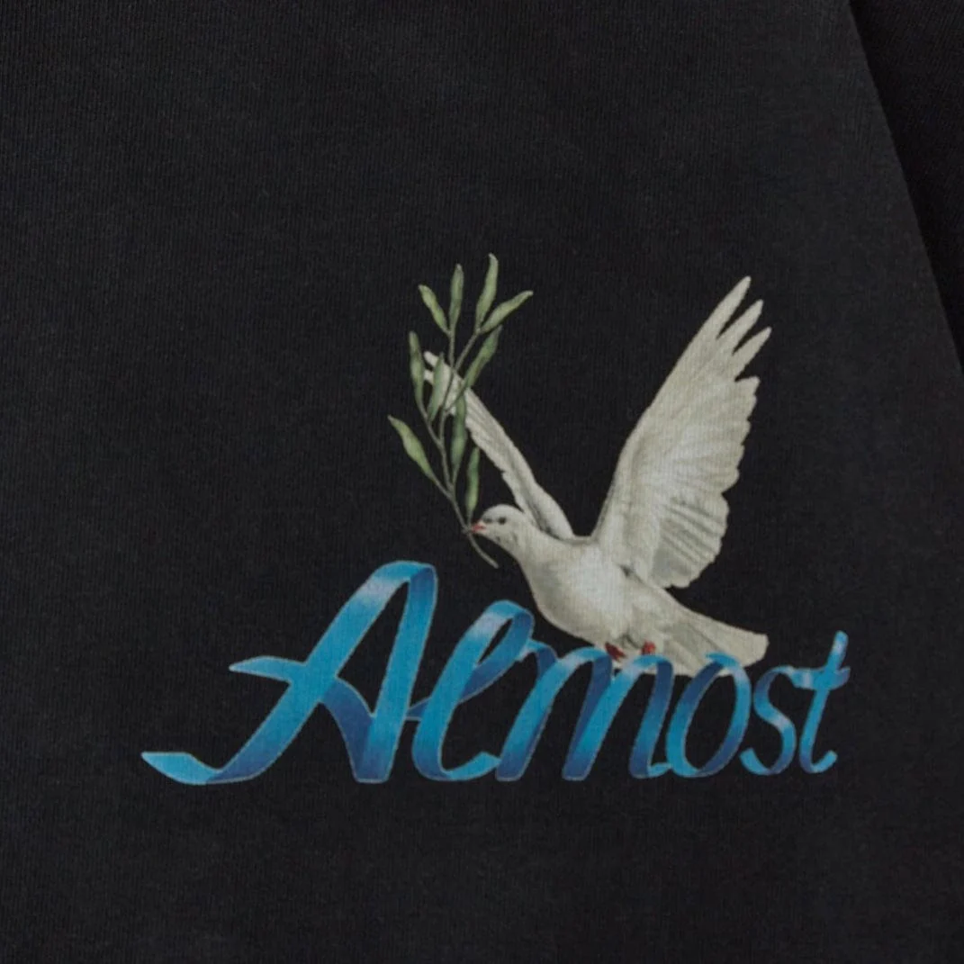 Almost Someday Champagne Tee (Black) AS-F24-TS-CHM - Image 3