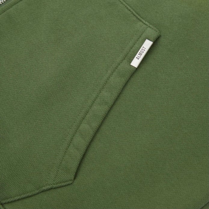 Almost Someday Endless Zipup Hoodie (Sun Fade Olive) AS-SP1-18 - Image 4