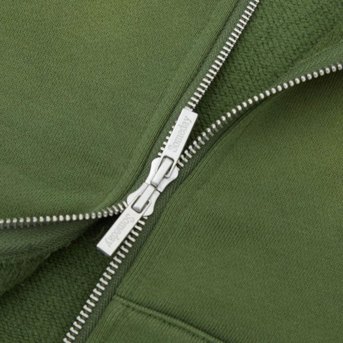 Almost Someday Endless Zipup Hoodie (Sun Fade Olive) AS-SP1-18 - Image 5