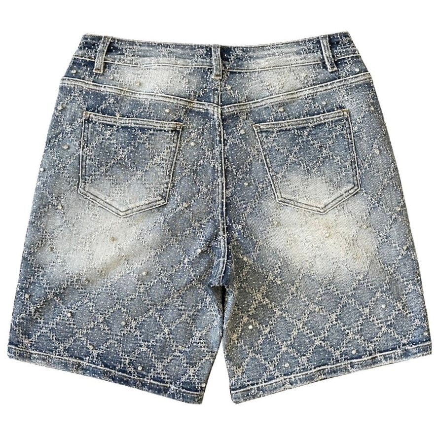 Almost Someday Gemstone Denim Jorts (Blue Wash) QS2-001 - Image 2
