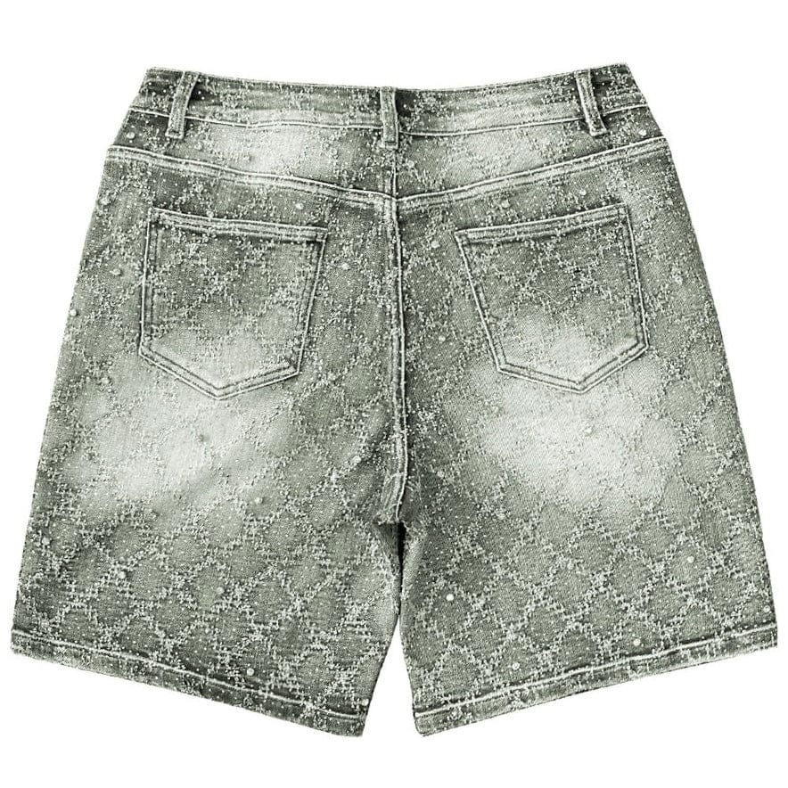 Almost Someday Gemstone Denim Jorts (Olive Wash) QS2-003 - Image 2