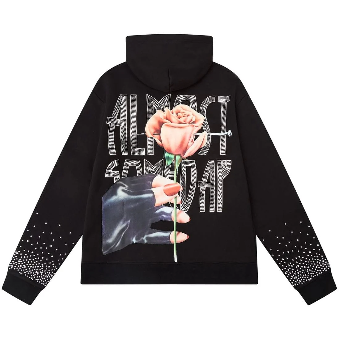 Almost Someday High Class Zip Up Hoodie (Sun Fade Black) AS-H25-015 - Image 2