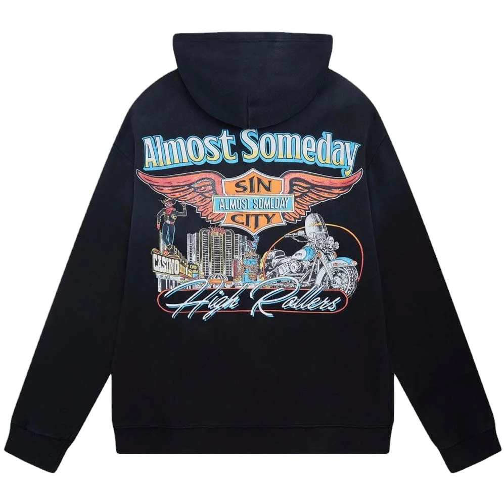 Almost Someday High Rollers Hoodie (Sun Fade Black) AS-H24-27 - Image 2