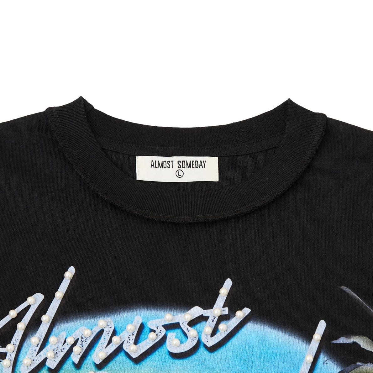 Almost Someday Hollywood Tee (Black) AS-S26-062 - Image 2