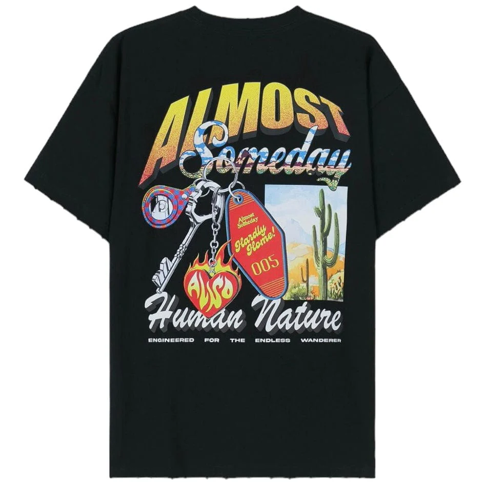 Almost Someday Human Nature Tee (Black) AS-W23-TS-HMN - Image 2
