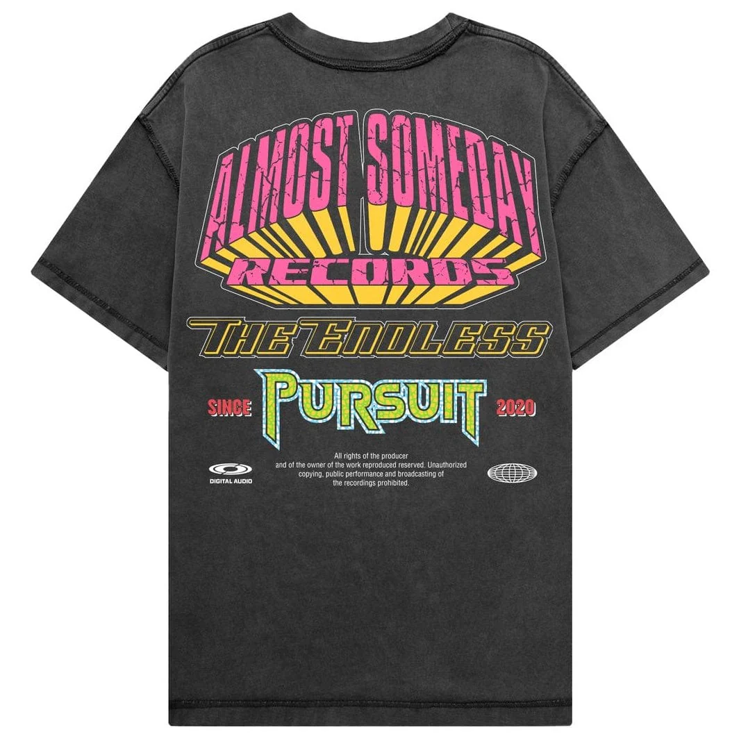 Almost Someday Label Tee (Black) AS-F25-010 - Image 2
