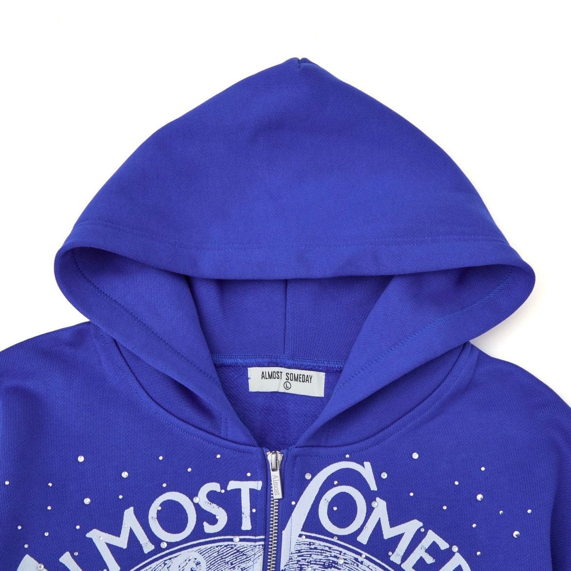 Almost Someday Lavish Zip Up Hoodie (Blue) AS-H25-026 - Image 3