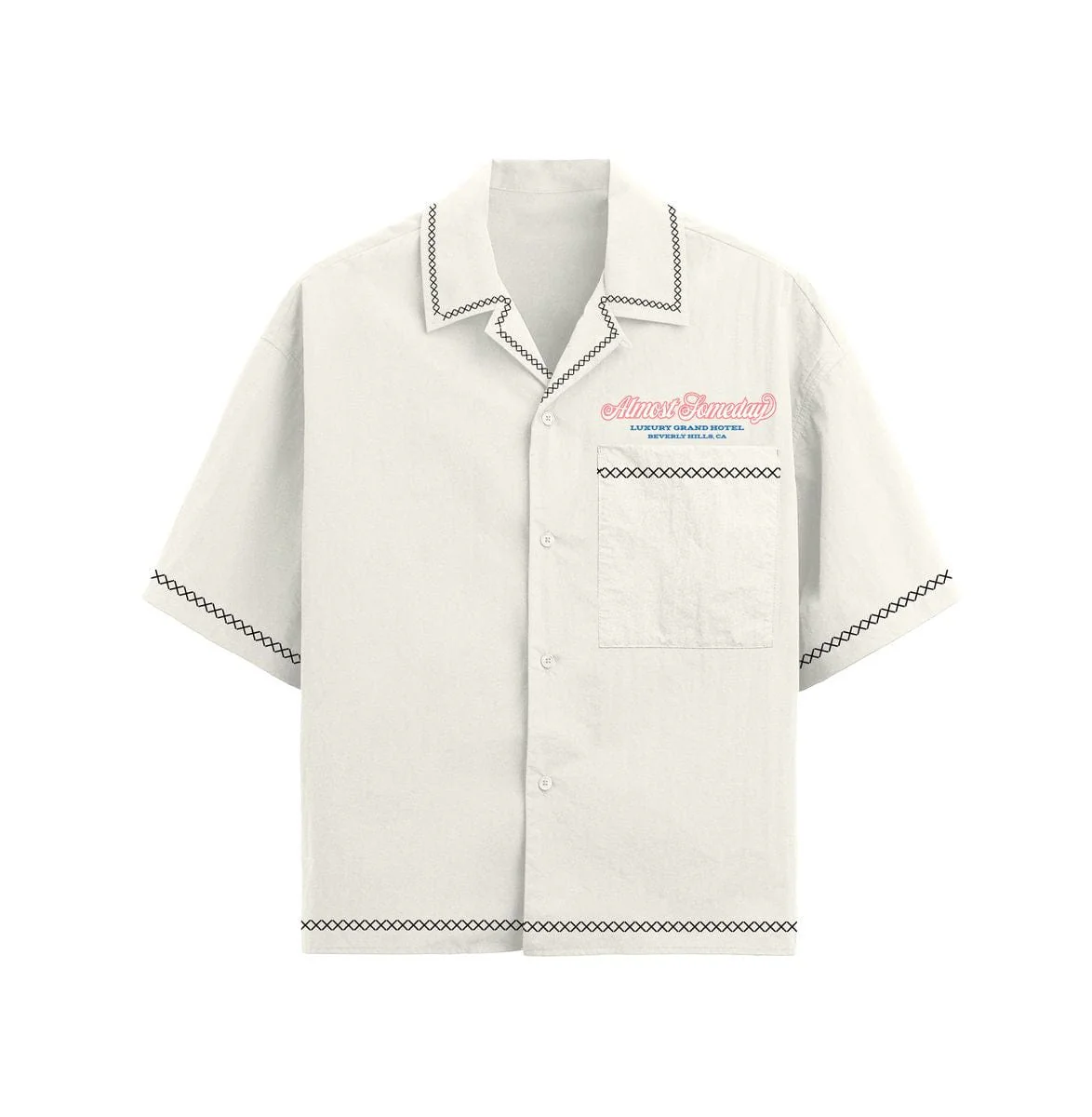 Almost Someday Lux Button Up Shirt (Cream) AS-SUM-016