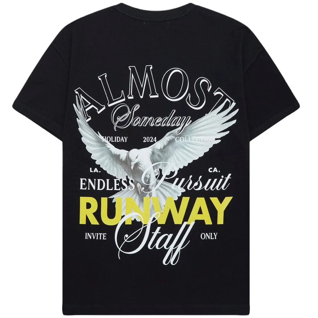 Almost Someday Runway Tee (Black) AS-H24-14 - Image 2