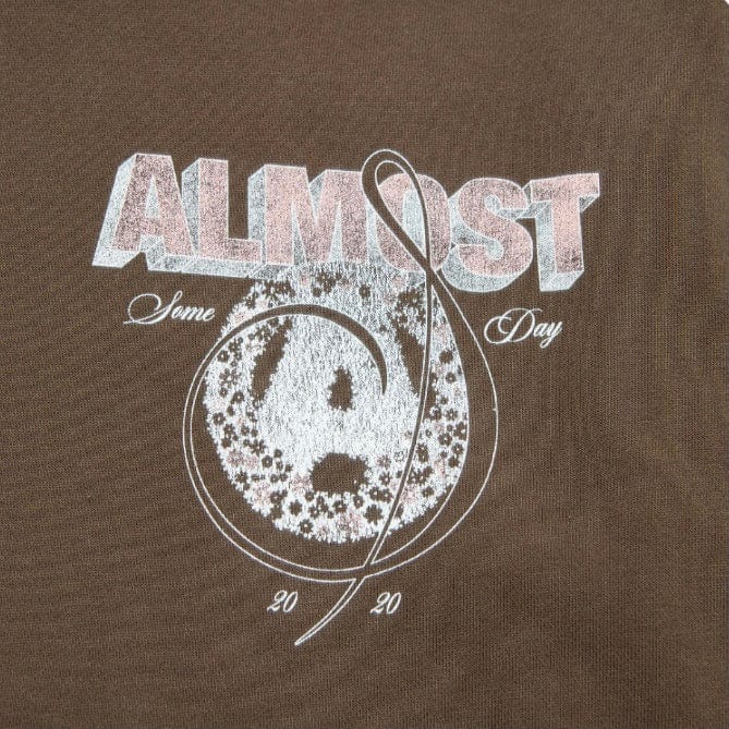 Almost Someday Wreath Hoodie (Brown) C9-44 - Image 3