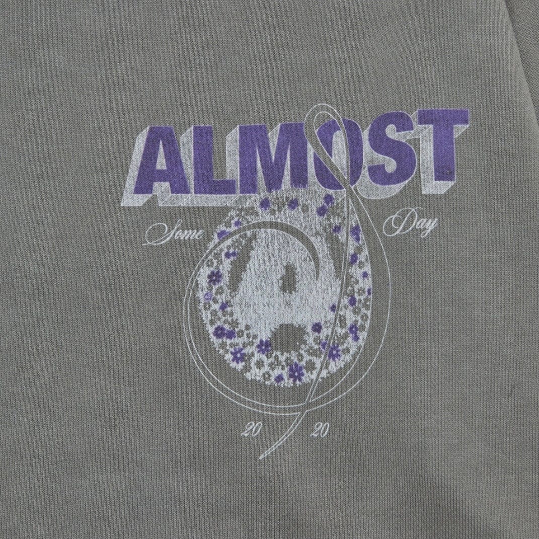 Almost Someday Wreath Hoodie (Vintage Grey) C9-43 - Image 3
