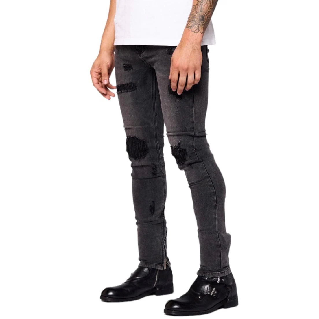 Anom Cutthroat denim Jean (Stone Black) ANM041SK - Image 4