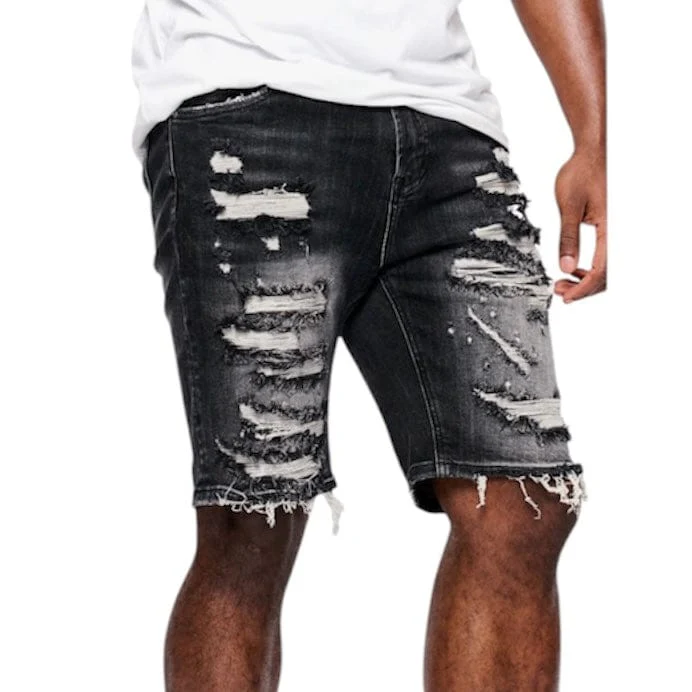Anom Fever Denim Short (Black Wash) ANM189SH - Image 5