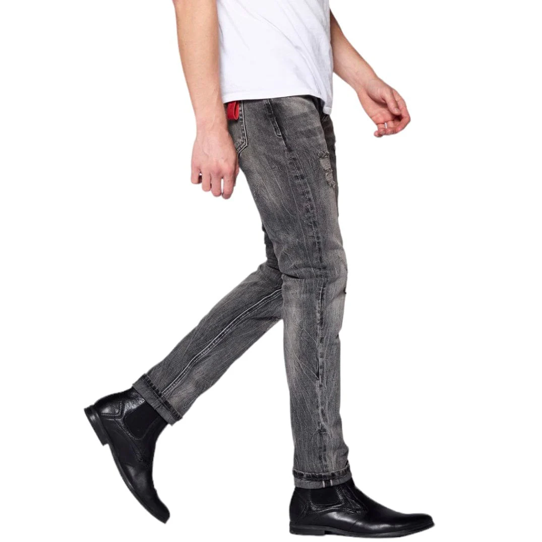 Anom Hate Me Selvedge Jeans (Grey Wash) ANM092SD - Image 4