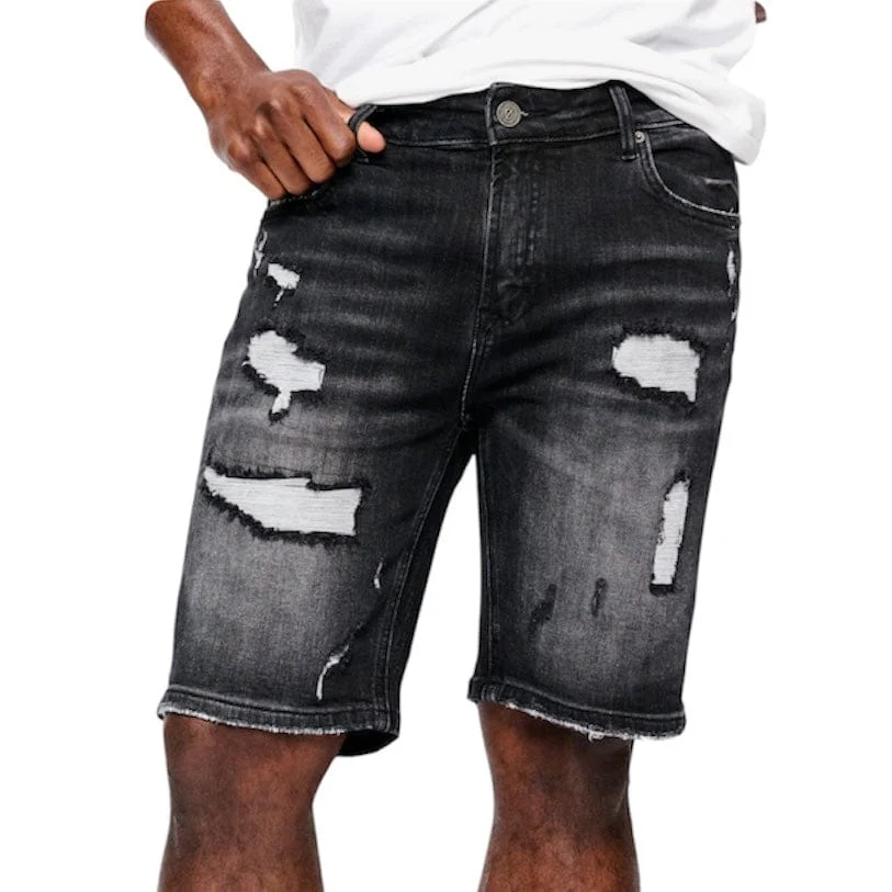 Anom Horizan Denim Short (Black Wash) ANM190SH - Image 5