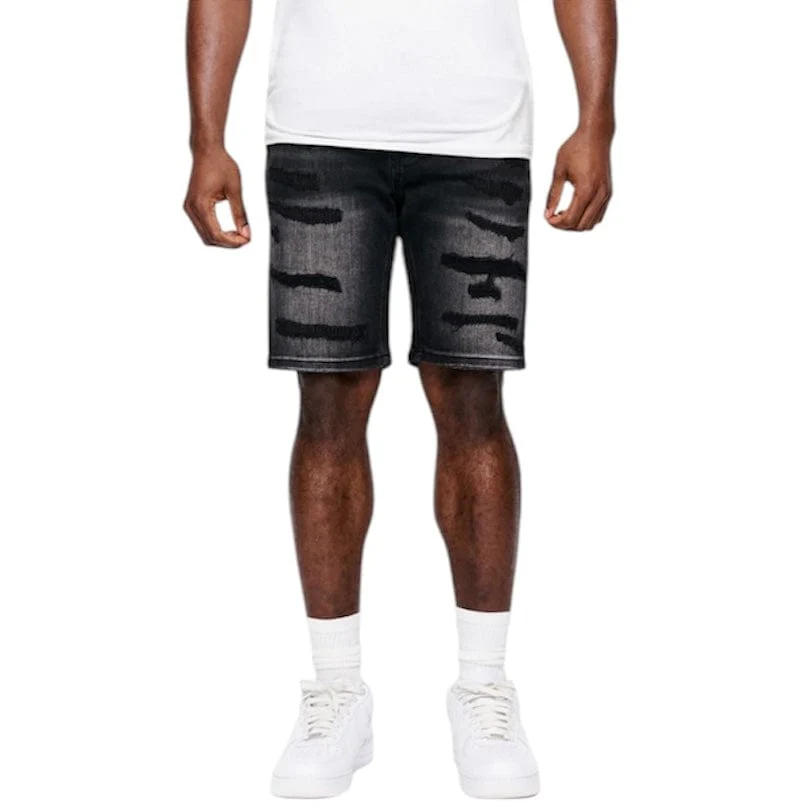 Anom Obisadan Denim Short (Black Wash) ANM193SH