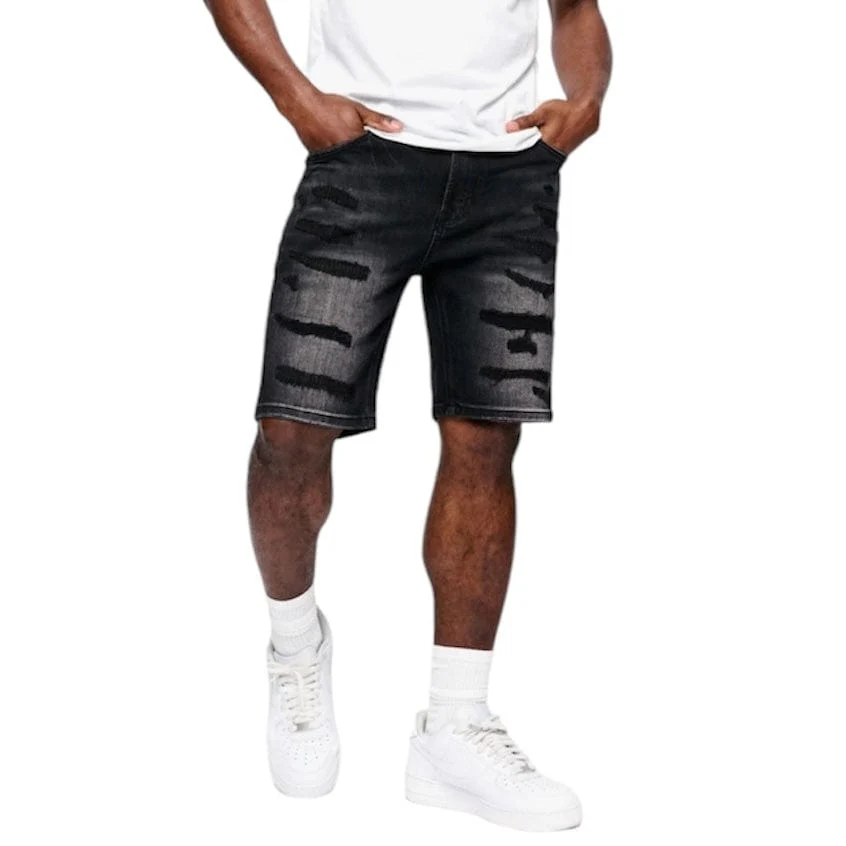 Anom Obisadan Denim Short (Black Wash) ANM193SH - Image 2