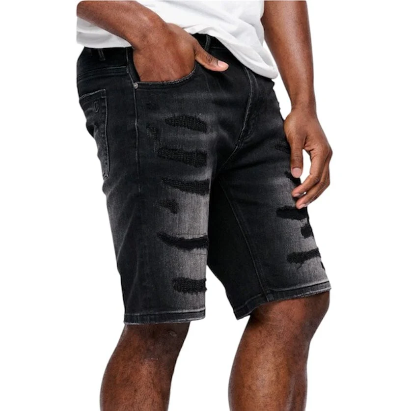 Anom Obisadan Denim Short (Black Wash) ANM193SH - Image 5