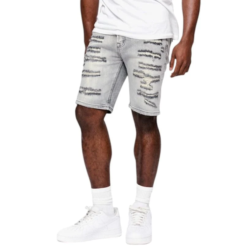 Anom Obisadan Denim Short (Light Gray) ANM193SH - Image 2