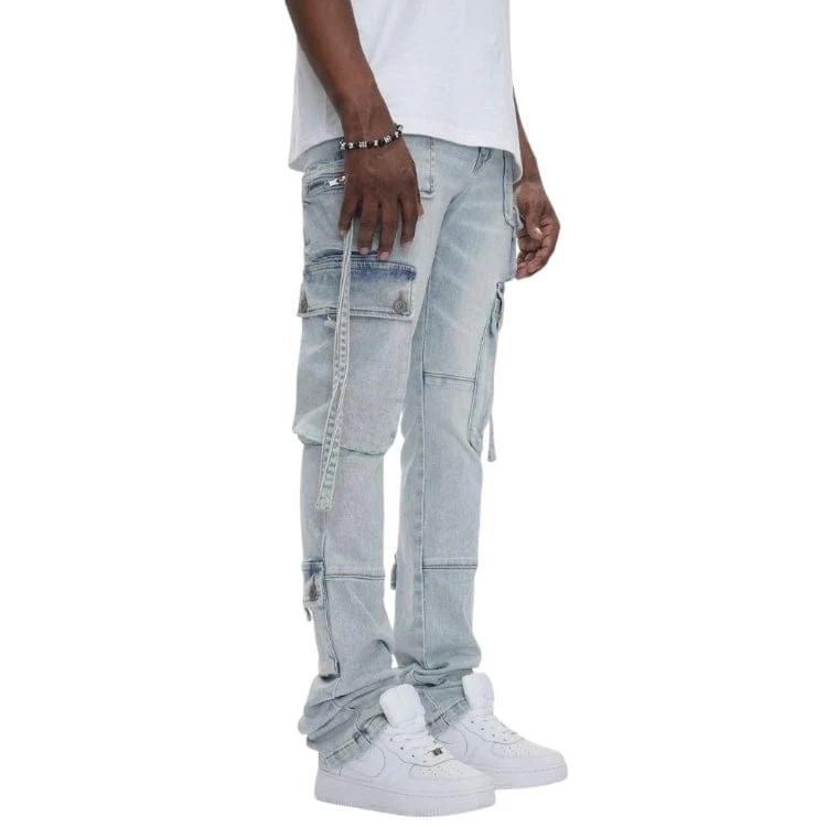 Anom Amula Stacked Denim Jean (Ice Blue) ANM219STA - Image 2