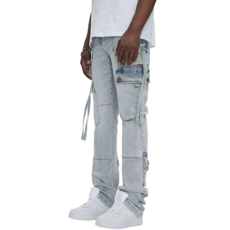 Anom Amula Stacked Denim Jean (Ice Blue) ANM219STA - Image 3