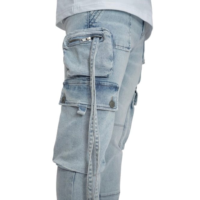 Anom Amula Stacked Denim Jean (Ice Blue) ANM219STA - Image 5