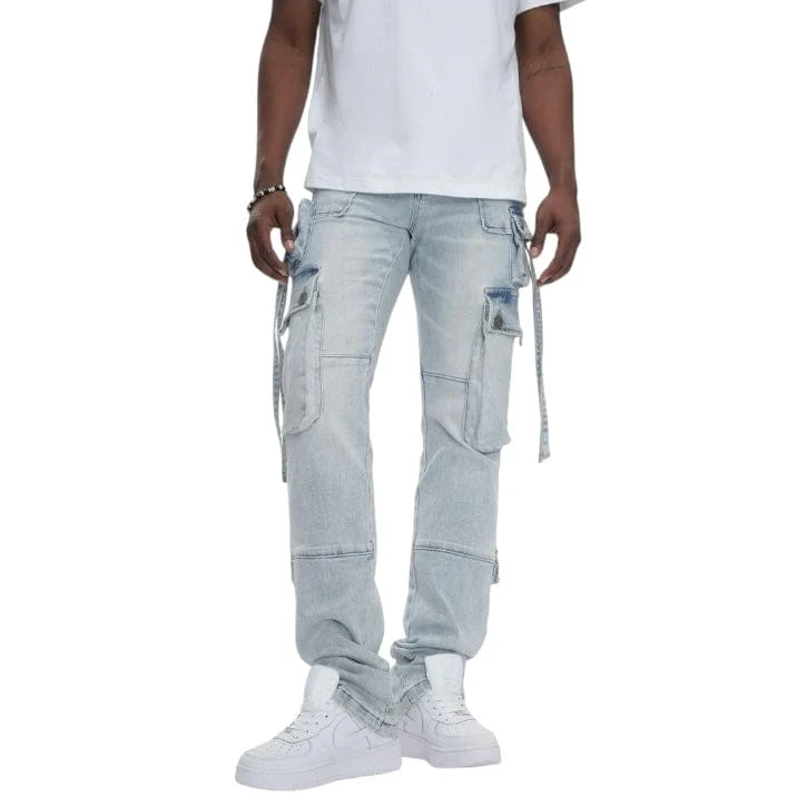 Anom Amula Stacked Denim Jean (Ice Blue) ANM219STA - Image 6