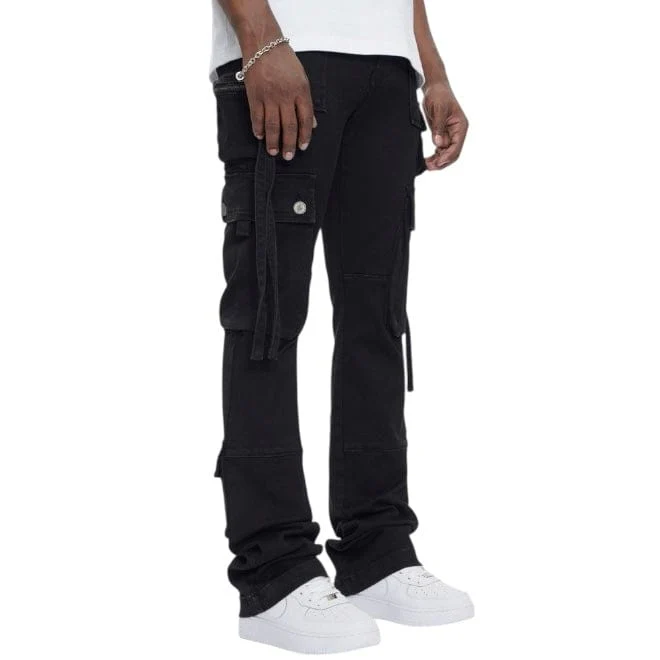 Anom Amula Stacked Denim Jean (Jet Black) ANM219STA - Image 2