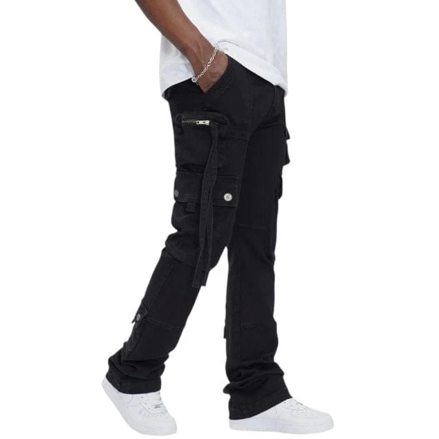 Anom Amula Stacked Denim Jean (Jet Black) ANM219STA - Image 5