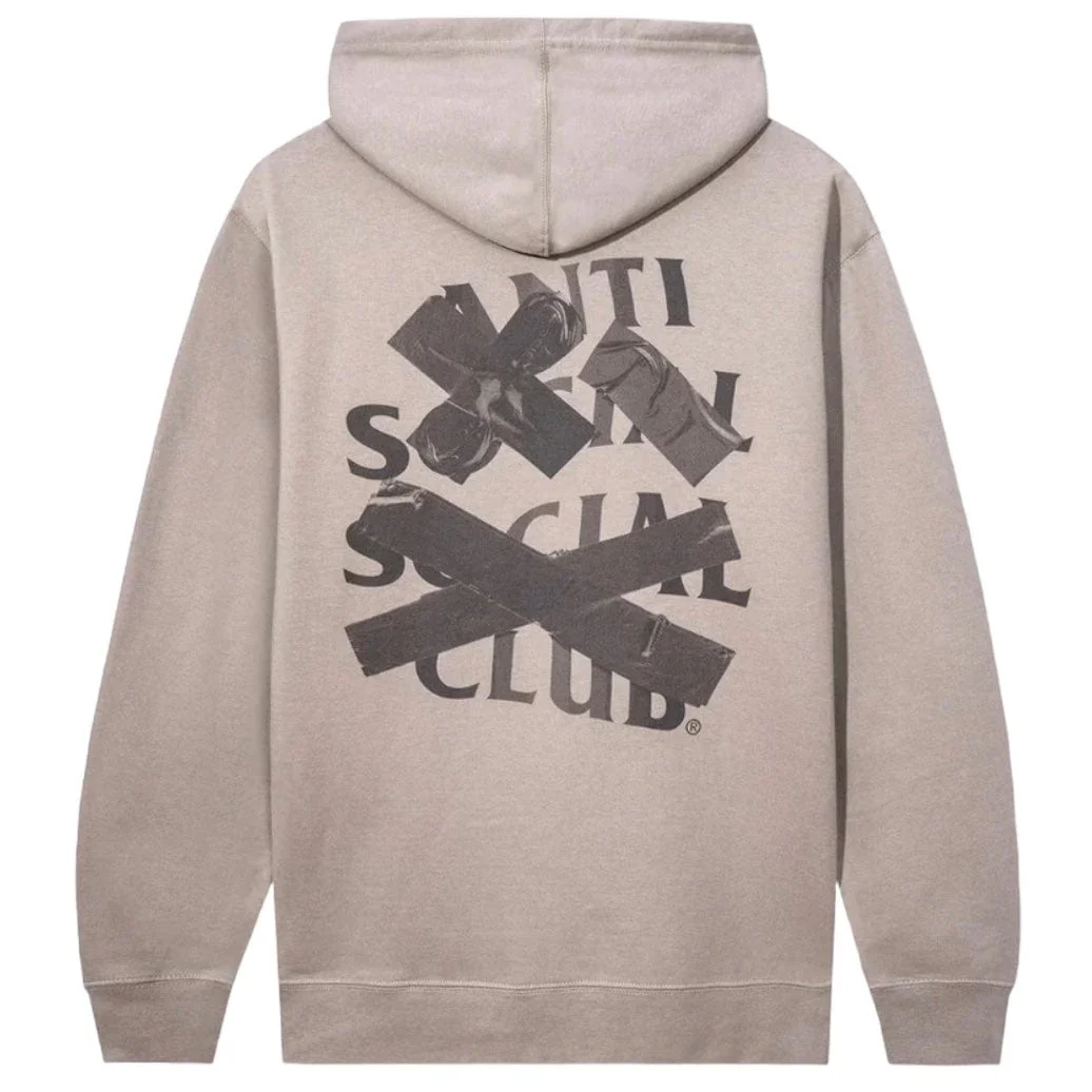 Anti Social Social Club Cancelled Hoodie (Cement) - Image 2