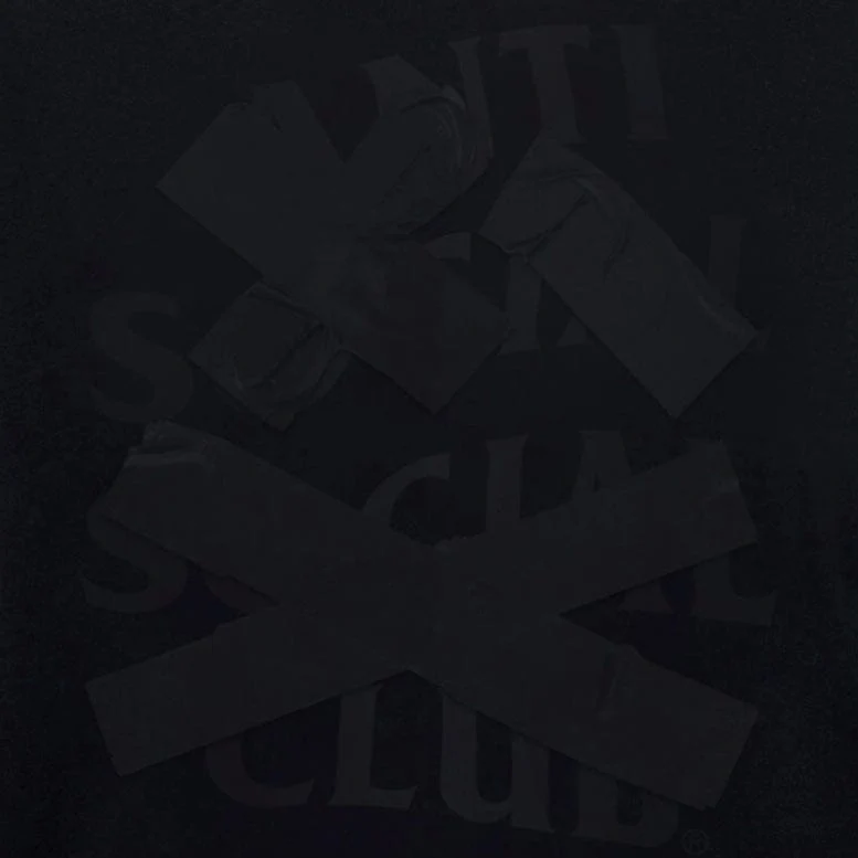 Anti Social Social Club Cancelled Tee (Tonal Black) - Image 4