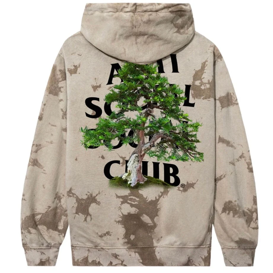 Anti Social Social Club Formal Upright Hoodie (Tan Tie Dye) - Image 2