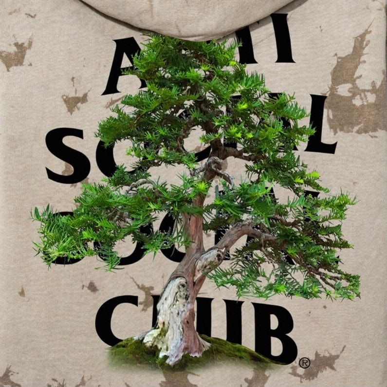 Anti Social Social Club Formal Upright Hoodie (Tan Tie Dye) - Image 4
