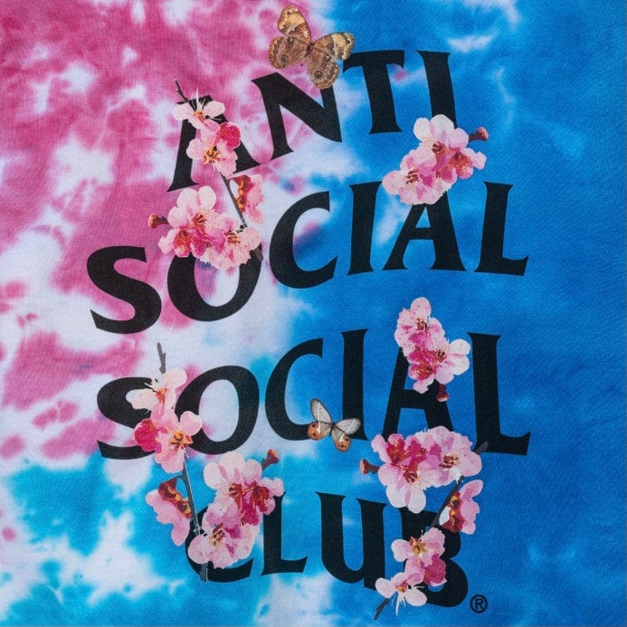Anti Social Social Club Kkoch Hi-5 Tie Dye Hoodie (Cotton Candy) - Image 4