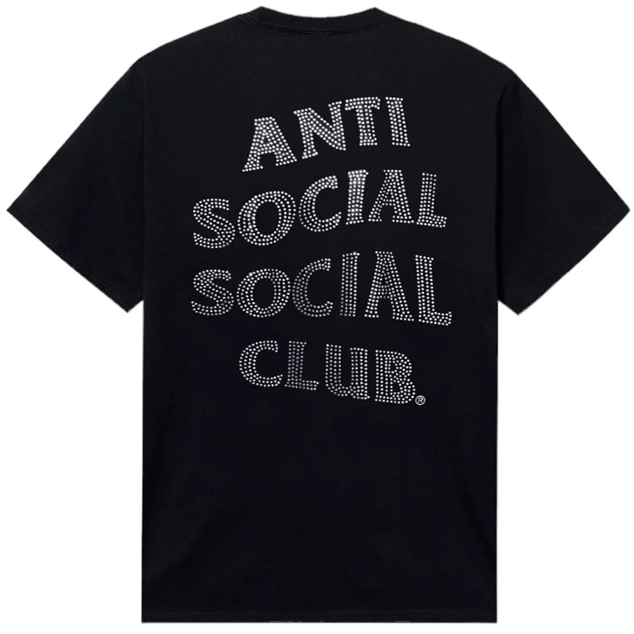 Anti Social Social Club Mind Games Nailhead Prem Heavyweight Tee (Black) - Image 2