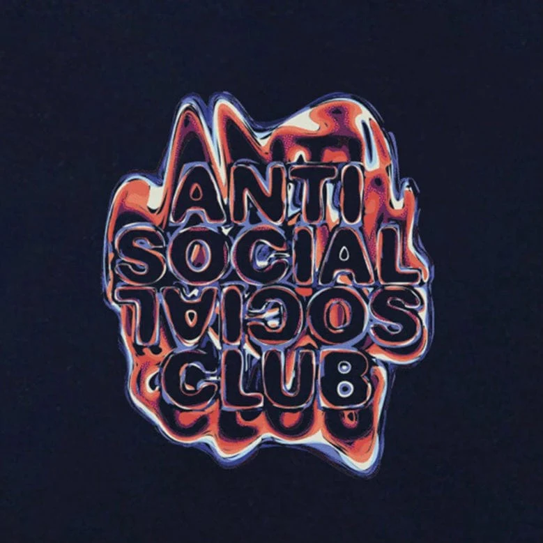 Anti Social Social Club Oil Slick Tee (Navy) - Image 2