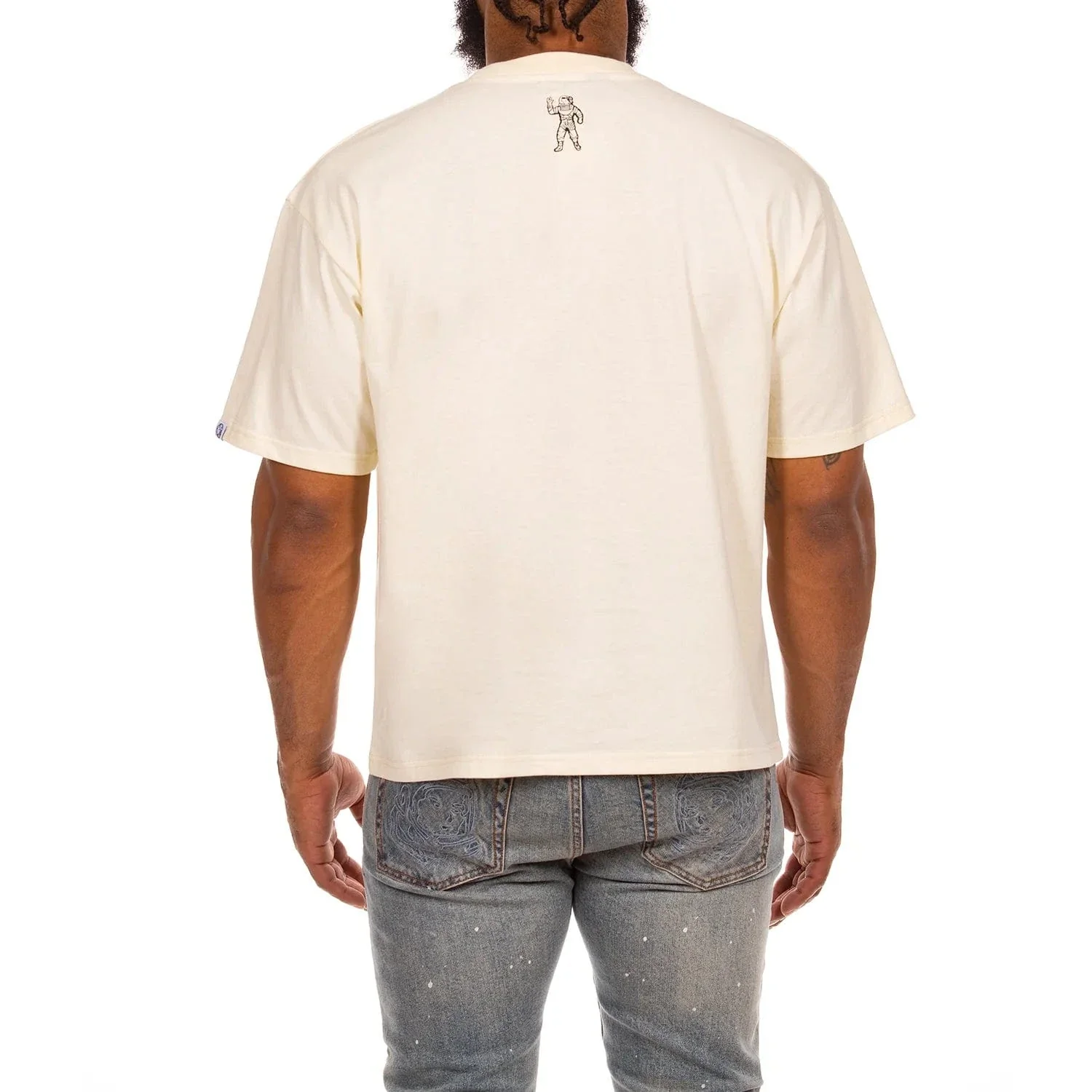 BB Billionaire Boys Club SS Knit Cropped Fit Tee (Winter White) 851-6305 - Image 2